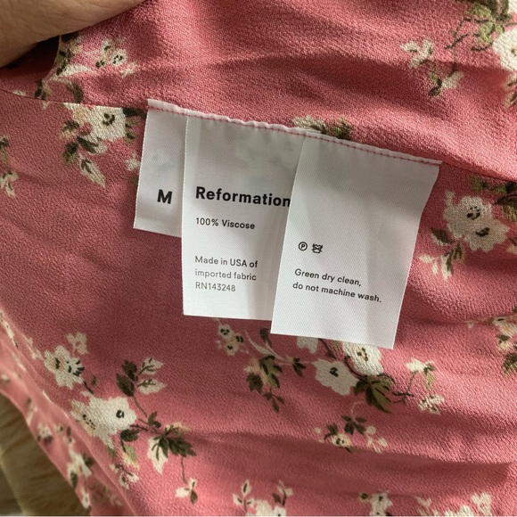 REFORMATION MARLENE TRISTA OPEN-BACK FLORAL DRESS - Picture 12 of 14